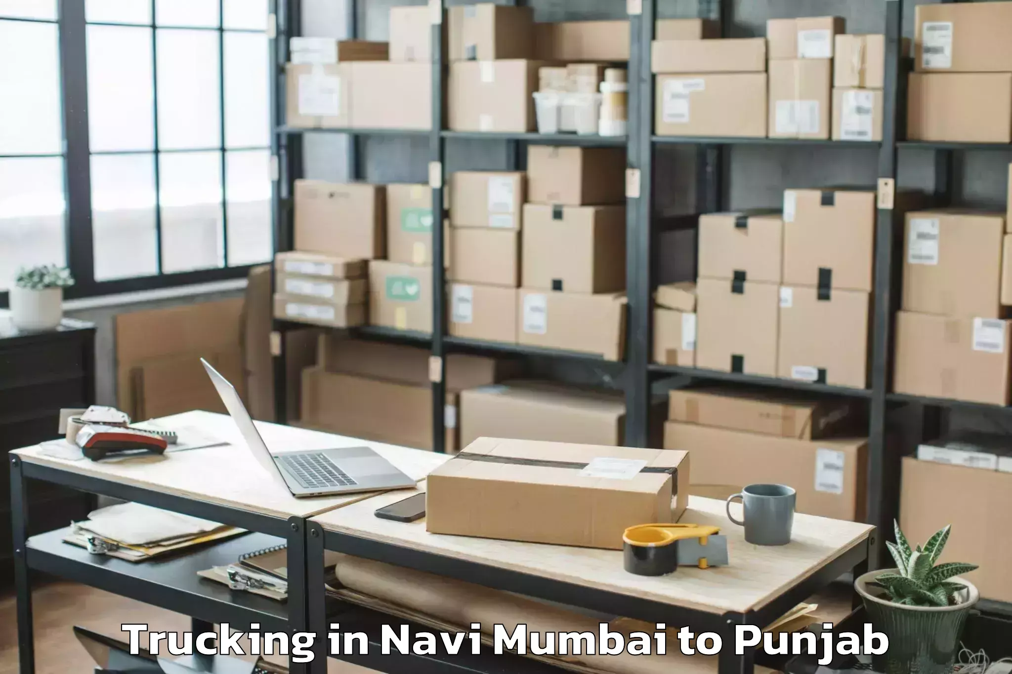 Professional Navi Mumbai to Hoshiarpur Trucking